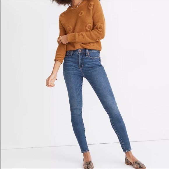 Madewell 10” Highrise Skinny Jeans Sz 25 - Picture 1 of 16